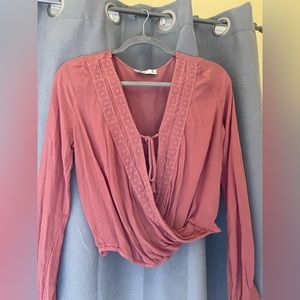 Pink/salmon color blouse